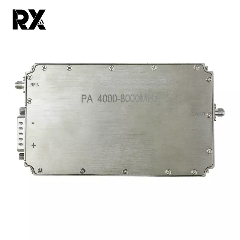 అల్ట్రా-వైడ్‌బ్యాండ్ C-బ్యాండ్ 4-8 GHz 50W పవర్ యాంప్లిఫైయర్ RF సిస్టమ్